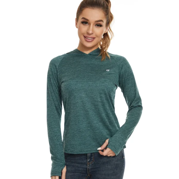 Women's Lightweight Long Sleeve Hoodie - Image 3