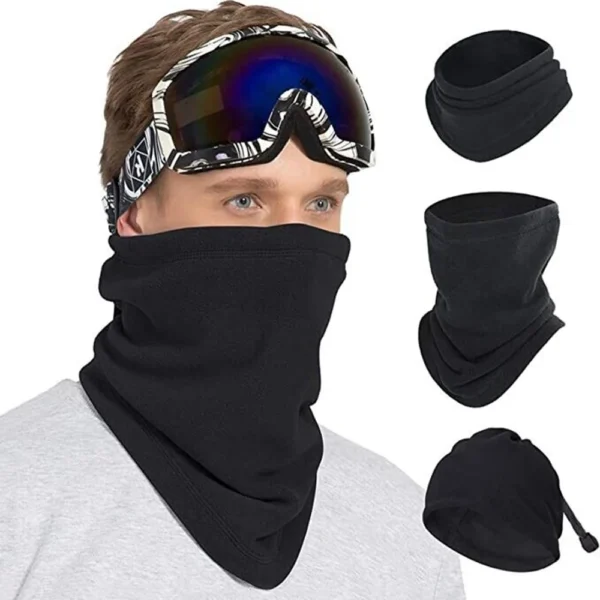 2 pc - Men Face Mask And Neck Warmer Beanies