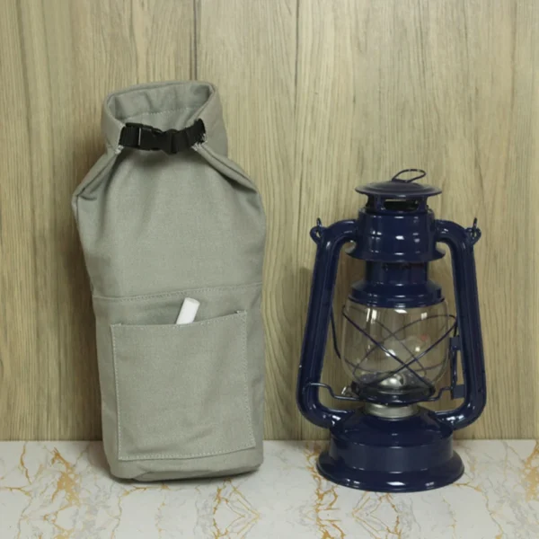 35cm Retro Outdoor Camping Kerosene Lamp Storage Bag