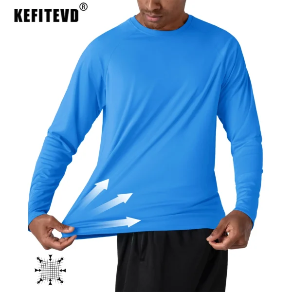 KEFITEVD Men's Long Sleeve T-Shirts - Image 6