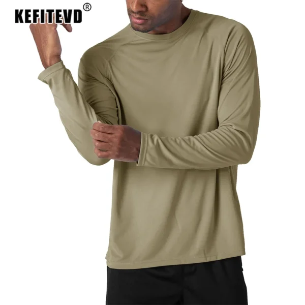 KEFITEVD Men's Long Sleeve T-Shirts - Image 4