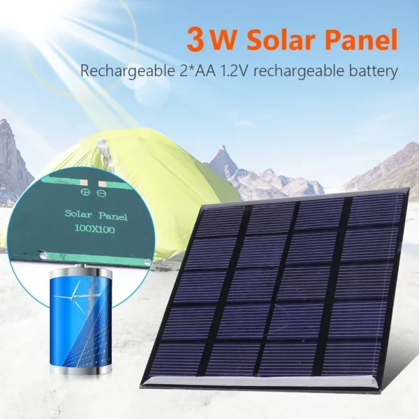 3W 5V Portable Solar Panel