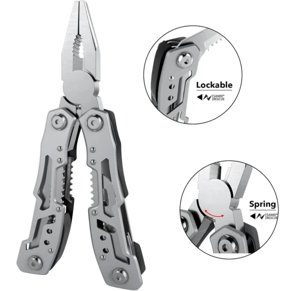 Fnagfo Multi-purpose Folding Pliers with Knives and Scissors - Image 3