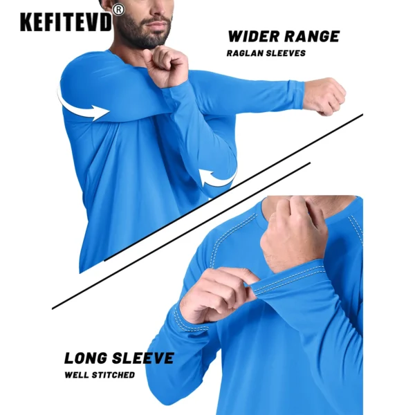 KEFITEVD Men's Long Sleeve T-Shirts - Image 5